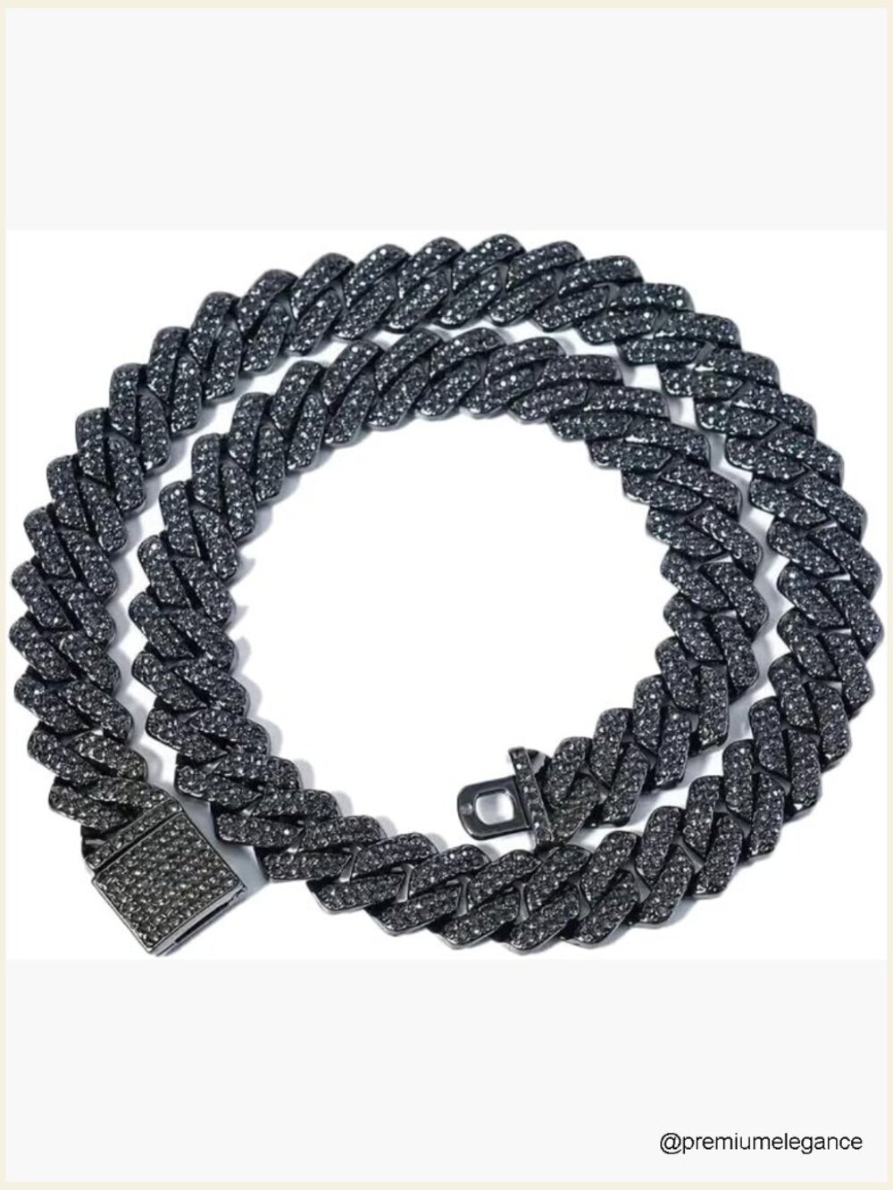 Iced Cuban Link Chain Necklace Hip Hop 14mm 20" Bling Jewelry